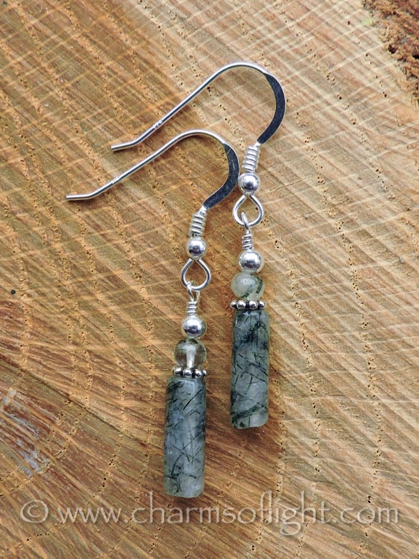 Rutilated Quartz Earrings